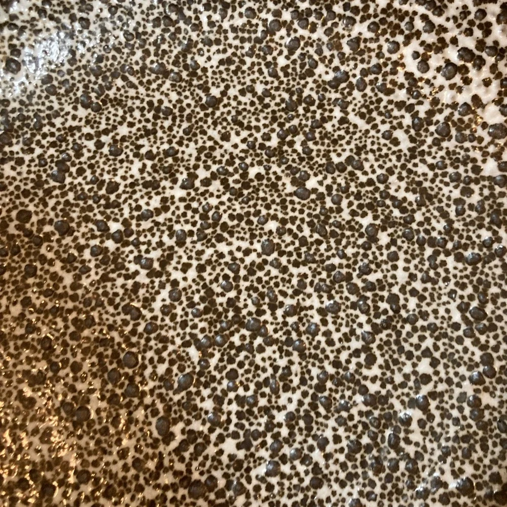 Pigeon Forge Crater Speckled Brown Bowl 1972 Signed D. Ferguson